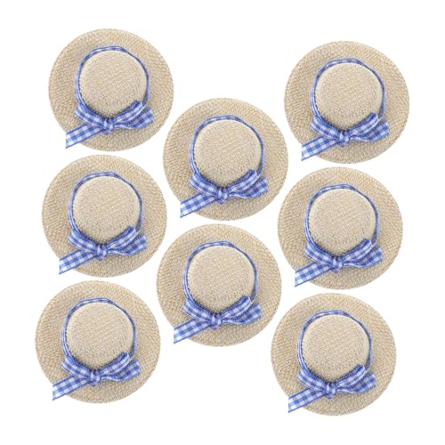 KICHOUSE 8Stücke Strohhüte für Puppen Dekorative Hüte mit Zarter Schleifenverzierung für DIY Projekte und Fotorequisiten aus Strapazierfähigem und Atmungsaktivem Material KICHOUSE 8Stücke Strohhüte für Puppen Dekorative Hüte mit Zarter Schleifenverzierung für DIY Projekte und Fotorequisiten aus Strapazierfähigem und Atmungsaktivem Material von KICHOUSE