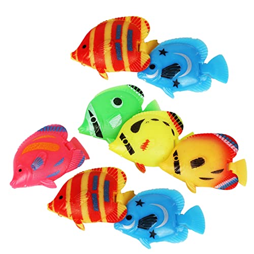 KICHOUSE 8Stücke Teiliges Gefälschte Fische Realistische Kunststofffische Für Aquariendekoration Kreative Schwimmende Fischmodelle Für Terrarien Und Pools Farbauswahl Zufällig KICHOUSE 8Stücke Teiliges Gefälschte Fische Realistische Kunststofffische Für Aquariendekoration Kreative Schwimmende Fischmodelle Für Terrarien Und Pools Farbauswahl Zufällig von KICHOUSE