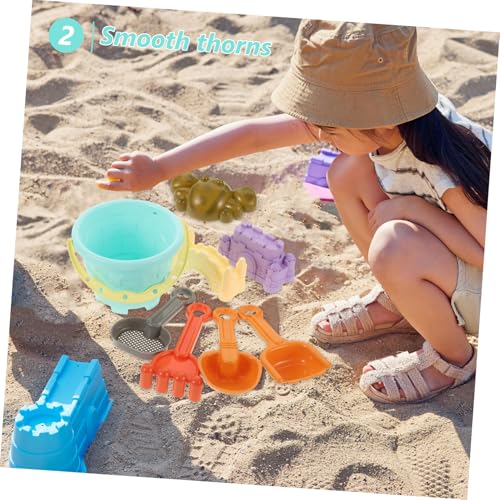 KICHOUSE 9 Stück Teiliges Sandspielzeug für Eimer Schaufel Harke und Sandförmchen Fördert Feinmotorik und für Strand Garten und Outdoor Spielspaß KICHOUSE 9 Stück Teiliges Sandspielzeug für Eimer Schaufel Harke und Sandförmchen Fördert Feinmotorik und für Strand Garten und Outdoor Spielspaß von KICHOUSE