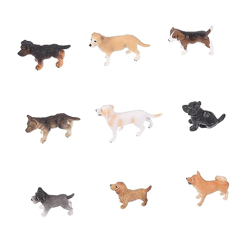 KICHOUSE 9 Stücke Lebendige Statische Hund Modell Landschaft Layout Prop Einzigartige Dekoration von KICHOUSE