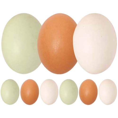 KICHOUSE 9Stücke Holz Eier und Weiße Gefälschte Eier für Kreative DIY Deko Langlebig und Sicher für Ostern Party und Kinderhandwerk Farben KICHOUSE 9Stücke Holz Eier und Weiße Gefälschte Eier für Kreative DIY Deko Langlebig und Sicher für Ostern Party und Kinderhandwerk Farben von KICHOUSE