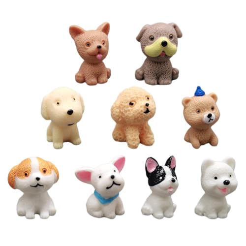 KICHOUSE 9Stücke Hund Dekorationen für Teiliges aus Resin Kognitive Hundemodelle für Kreative Langlebige Miniaturtierverzierungen für Märchengärten KICHOUSE 9Stücke Hund Dekorationen für Teiliges aus Resin Kognitive Hundemodelle für Kreative Langlebige Miniaturtierverzierungen für Märchengärten von KICHOUSE