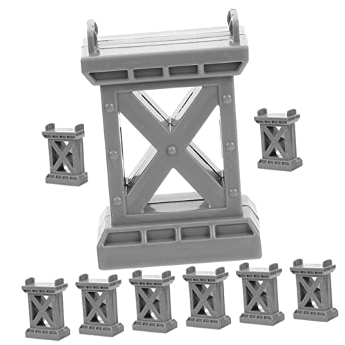 KICHOUSE 9Stücke Teiliges Holzeisenbahn Brückenstützen Stabile Stützteile Für Holzspielzeug Eisenbahnen Für Kreative Anordnungen Und Brückenbau von KICHOUSE