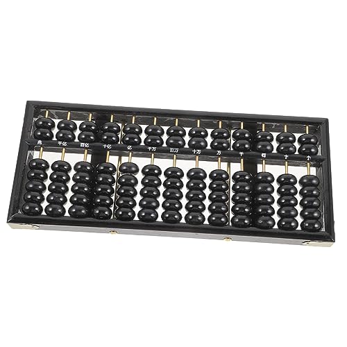 KICHOUSE Abakus Abakus Für Homeschooling Lernen Pädagogisch Vintage Stil Abakus Holz Abakus Schüler Abakus Buchhaltungs Abakus Schüler Abakus Retro Abakus Schwarz Holz von KICHOUSE
