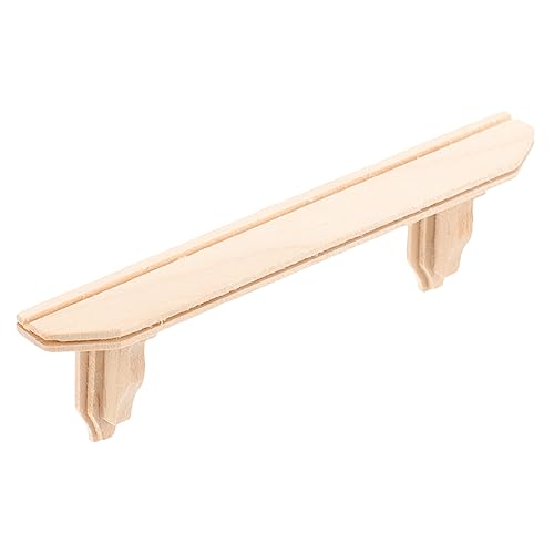 KICHOUSE Aufbewahrung Puppenhausmöbel Möbel Maßstab Zubehör Dekoration Wandhalterung im Miniatur Puppenhaus Rack Wandregal Miniaturmöbelmodell Hölzerne Miniaturmöbel Regal von KICHOUSE