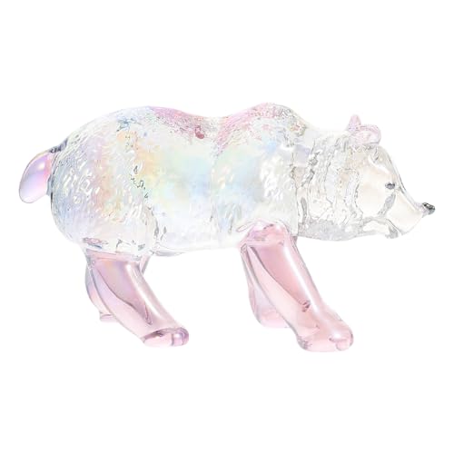 KICHOUSE Bärenkristallverzier Entzückender Tierrealistischer Bären Skulptur Miniatur -tierspielzeug Für Home Decoration Office Display -mittelstücke KICHOUSE Bärenkristallverzier Entzückender Tierrealistischer Bären Skulptur Miniatur -tierspielzeug Für Home Decoration Office Display -mittelstücke von KICHOUSE