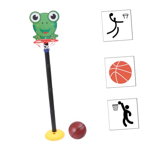 KICHOUSE Basketballspielzeug Set Höhenverstellbarer Cartoon Basketballkorb Für Drinnen Und Draußen Basketbällen Leichtes Und Langlebiges Design Für Sport von KICHOUSE