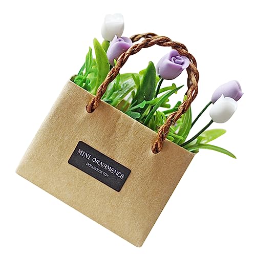 KICHOUSE Miniatur Blumentopf Mit Künstlichen Tulpen Für Puppenhaus Dekoration Resin Blumenvasen Zubehör Für Kreative Mini-häuser Und Szenen KICHOUSE Miniatur Blumentopf Mit Künstlichen Tulpen Für Puppenhaus Dekoration Resin Blumenvasen Zubehör Für Kreative Mini-häuser Und Szenen von KICHOUSE