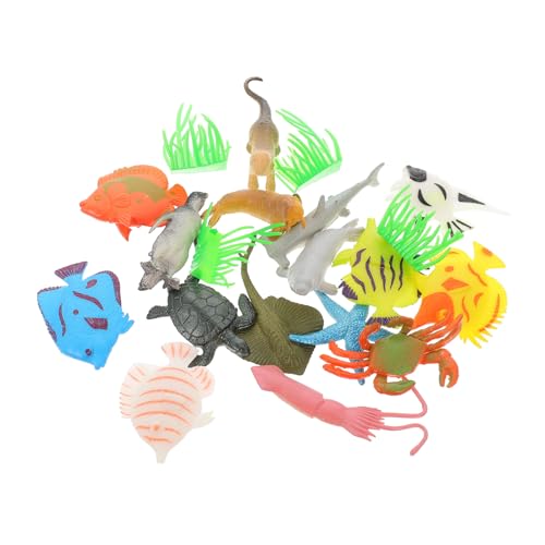 KICHOUSE Buntes Meerestiere Modellspielzeug Realistische für Kinderzimmerdekoration und Spielerisches Lernen Geeignet für Jungen und Mädchen von KICHOUSE