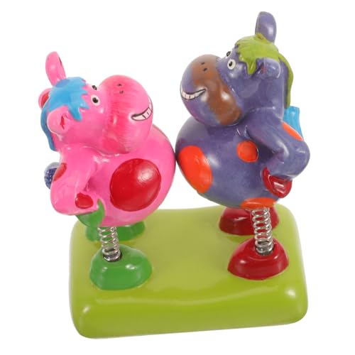 KICHOUSE Kuhspielzeug Kuscheltier Kuh Aus Schottland Für Kinder Schütteldeko Fürs Armaturenbrett Im Auto Miniatur-federkuh-Ornament von KICHOUSE