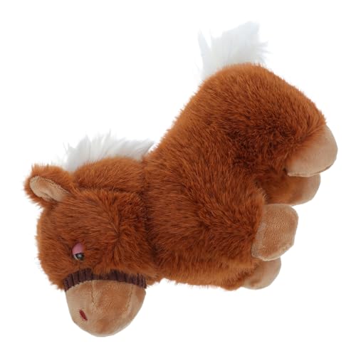 KICHOUSE Chinesisches Maskottchen Realistisches Stofftier für Frühlingsfest Dekoration und Geburtstagsgeschenke Braunes Design für Erwachsene von KICHOUSE