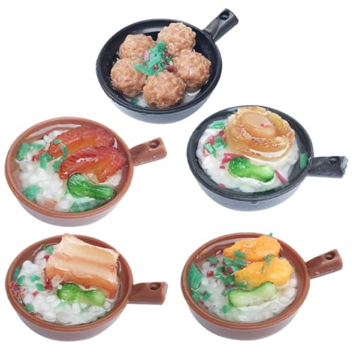 KICHOUSE Chinesisches Teiliges mit von zur Lebensmittel Lebensmittelmodelle im Desktop Miniatur Modell Puppenhaus Gebrauchsnahrungsmitteln Küchenutensilien Chinesischen Lebensmitteln von KICHOUSE