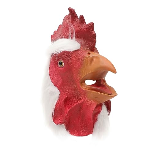 KICHOUSE Tierischer Hahn Volle Kopfbedeckung Halloween Babykostüm Cosplay Maskerade Party Requisite Karnevalszubehör von KICHOUSE