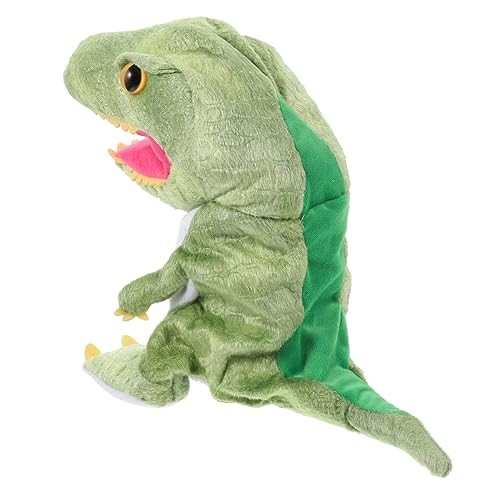 KICHOUSE Dinosaurier-Handpuppe Handpuppen für Plüschtiere Kuscheltier handpuppe Dino Tyrannosaurus Handpuppe Handpuppe beißendes Fingerspiel für Handspiele Green von KICHOUSE