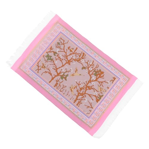 KICHOUSE Dollhouse Miniatur Teppich Vintage Orientalischer Bodenmatte für Puppenhaus Dekoration für Miniatur Szenen Rosa aus Pflegeleichtem für Kreative Wohnaccessoires KICHOUSE Dollhouse Miniatur Teppich Vintage Orientalischer Bodenmatte für Puppenhaus Dekoration für Miniatur Szenen Rosa aus Pflegeleichtem für Kreative Wohnaccessoires von KICHOUSE