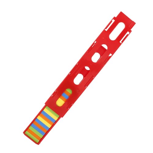 KICHOUSE Domino Zug Erweiterungsset aus Kindersicherem Kunststoff mit Dominos und Brückentafel Einfache Montage Kreatives von KICHOUSE