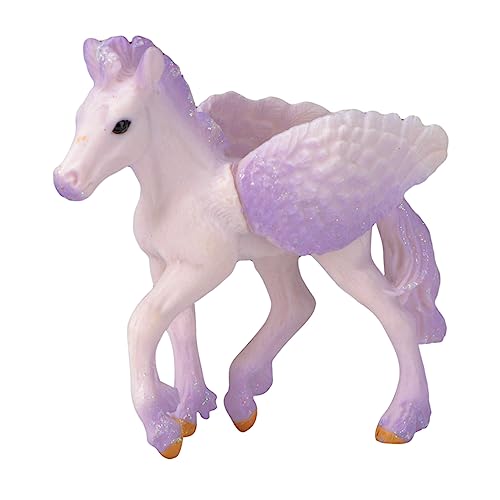 KICHOUSE Einhorn Kinderspielzeug Tierisches Zootierspielzeug Tiermodelle Für Tierfiguren Tiere Tierisches Kind Tier Figur Kid Weiß PVC von KICHOUSE