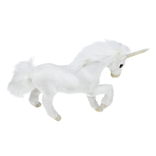 KICHOUSE Einhorn Plüschfigur Dekoration für Schlafzimmer und Schreibtisch Realistisches Modell aus Hochwertigem Material Geschenkidee für Einhorn von KICHOUSE