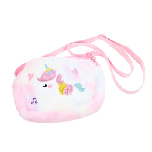 KICHOUSE Einhorn Umhängetasche für Niedliche Plüsch Handtasche mit Verstellbarem Schultergurt Kreative Aufbewahrungstasche für Münzen und Kleine Gegenstände für Partys KICHOUSE Einhorn Umhängetasche für Niedliche Plüsch Handtasche mit Verstellbarem Schultergurt Kreative Aufbewahrungstasche für Münzen und Kleine Gegenstände für Partys von KICHOUSE