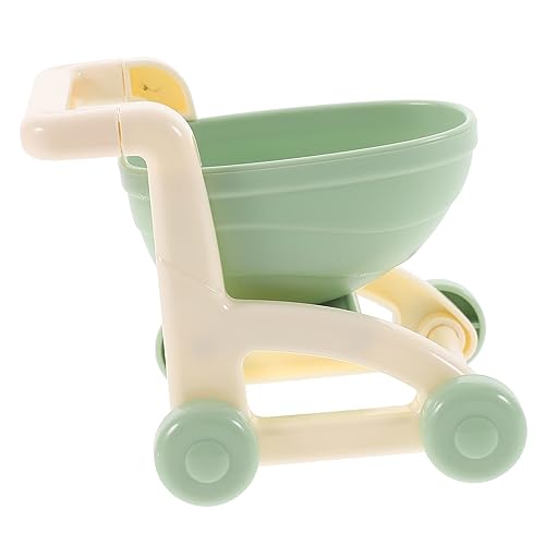 KICHOUSE Einkaufswagen für Rollenspiele Realistischer Puppenwagen aus Hochwertigem Material für Puppenhaus Dekoration und Fotografie Attraktives von KICHOUSE