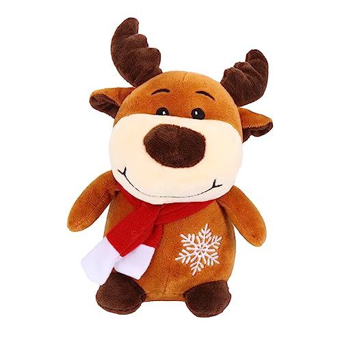 KICHOUSE Entzückende Rentier Plüschpuppe Weihnachtsdekoration Weiches Plüschtier Für Für Weihnachten Und Gemütliche Wohnräume Hochwertiges von KICHOUSE