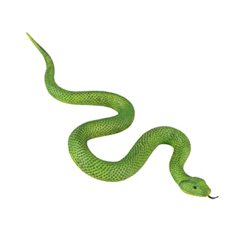 KICHOUSE Fake Snake Realistische Gummischlange für Streich und Dekoration Grüne Schlange aus Langlebigem Material Halloween und Gartenrequisiten von KICHOUSE