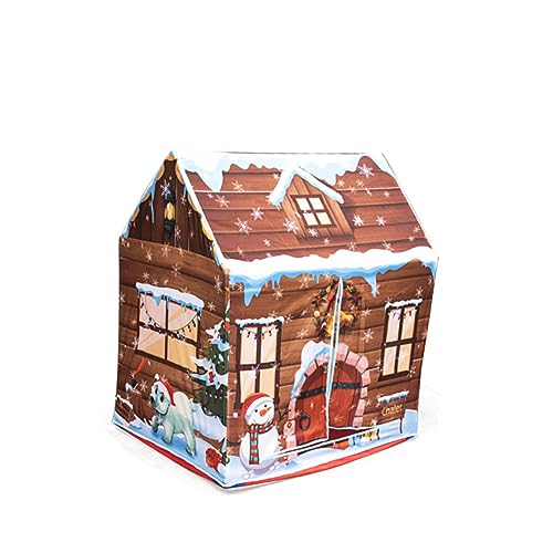 KICHOUSE Faltbares Spielzelt für Spielhaus mit Rolltor für Drinnen und Draußen Robustes Baumwollzelt Braun Kinderzelt für Kreative Spiele und Gartenspiele KICHOUSE Faltbares Spielzelt für Spielhaus mit Rolltor für Drinnen und Draußen Robustes Baumwollzelt Braun Kinderzelt für Kreative Spiele und Gartenspiele von KICHOUSE