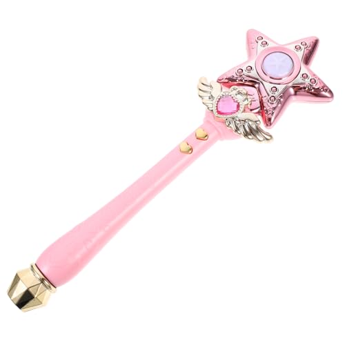 KICHOUSE Feenstab Sternstab LED Drehstab Pentagramm Prinzessinnen Anziehzubehör Königsstab Handleuchte Kunststoff Rosa KICHOUSE Feenstab Sternstab LED Drehstab Pentagramm Prinzessinnen Anziehzubehör Königsstab Handleuchte Kunststoff Rosa von KICHOUSE