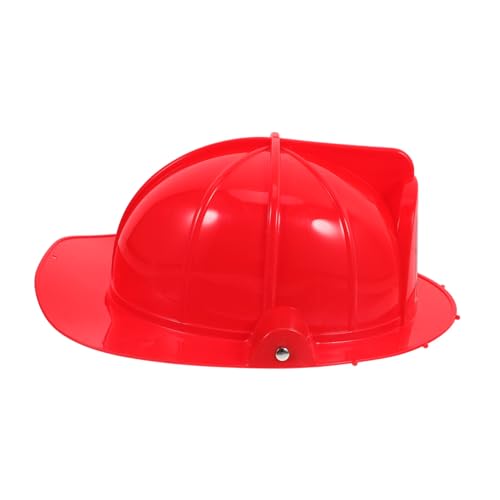 KICHOUSE Feuerwehrhelm Cosplay Robuster Feuerwehrmann Hut aus Kunststoff für Rollenspiele Geburtstag Halloween und Themenpartys für Kleine Feuerwehrfans von KICHOUSE