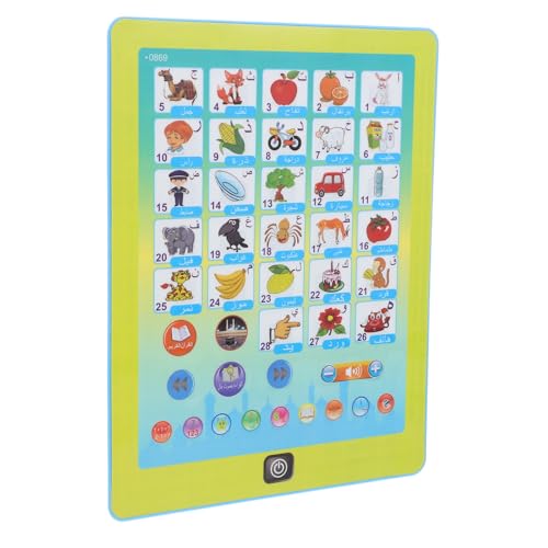 KICHOUSE Arabisch Lernmaschine für Kinder Sprachlernspielzeug mit Touchscreen Tragbare Früherziehungsmaschine für Unterwegs Interaktive Alphabet Lernspielzeug von KICHOUSE