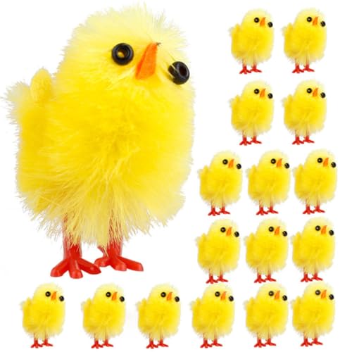 KICHOUSE Süße Kuscheltiere 60 Stück Osterküken Plüsch Mini Huhn Spielzeug für Osterdeko KICHOUSE Süße Kuscheltiere 60 Stück Osterküken Plüsch Mini Huhn Spielzeug für Osterdeko von KICHOUSE