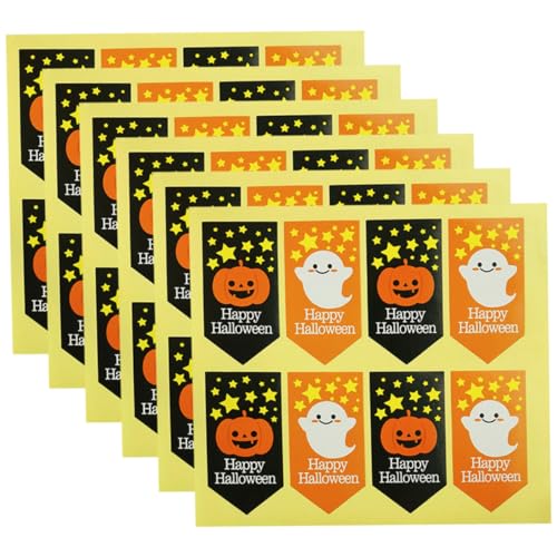 KICHOUSE Halloween Dekoartikel Geschenkpapiertüten Für Dichtungen Festival Versiegelungsetiketten Umhüllende Süßigkeiten Aufkleber Plätzchen Beutel Tag Cartoon Umschlag Halloween Kürbisgeist Etikett KICHOUSE Halloween Dekoartikel Geschenkpapiertüten Für Dichtungen Festival Versiegelungsetiketten Umhüllende Süßigkeiten Aufkleber Plätzchen Beutel Tag Cartoon Umschlag Halloween Kürbisgeist Etikett von KICHOUSE
