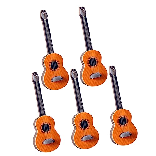 KICHOUSE Mini-gitarrenmodell 5er-Set Realistische Miniaturgitarren Für Puppenhauspuppen Musikinstrument-Dekorationen Für Jungen Und Mädchen KICHOUSE Mini-gitarrenmodell 5er-Set Realistische Miniaturgitarren Für Puppenhauspuppen Musikinstrument-Dekorationen Für Jungen Und Mädchen von KICHOUSE