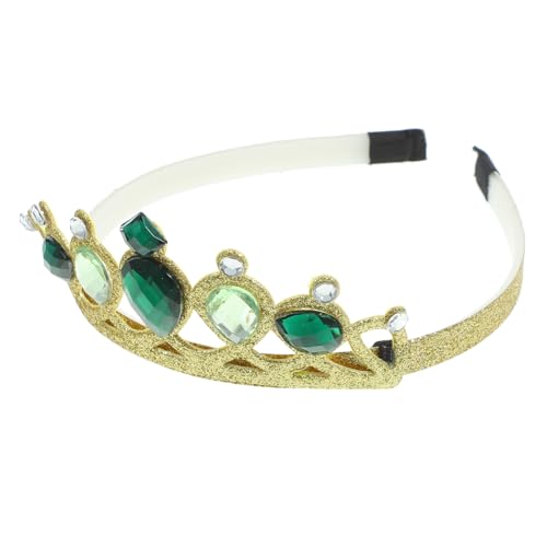 KICHOUSE Goldene Tiara Für Strass Für Partys Und Festlichkeiten Hochwertiges Kopfschmuck Accessoire Für Kleine Prinzessinnen von KICHOUSE