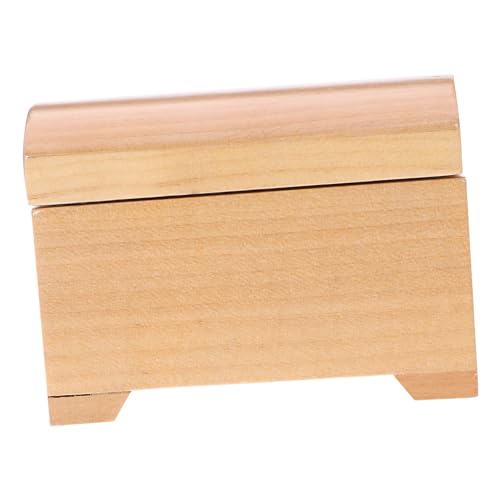 KICHOUSE Mini-schmuckschatulle Aus Holz Für Frauen Und Mädchen Dekorative Miniatur-Spielzeug-aufbewahrungsbox Massivholz-modellbausatz von KICHOUSE