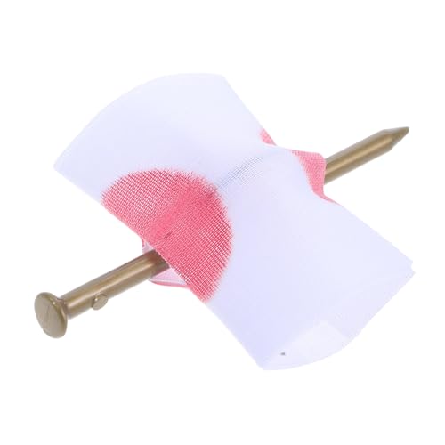 KICHOUSE Halloween Fingerstreich Einstellbarer Nagel durch Finger Prop für Lustige Streiche und Unvergessliche Halloween Partys Sicheres und Langlebiges Material von KICHOUSE