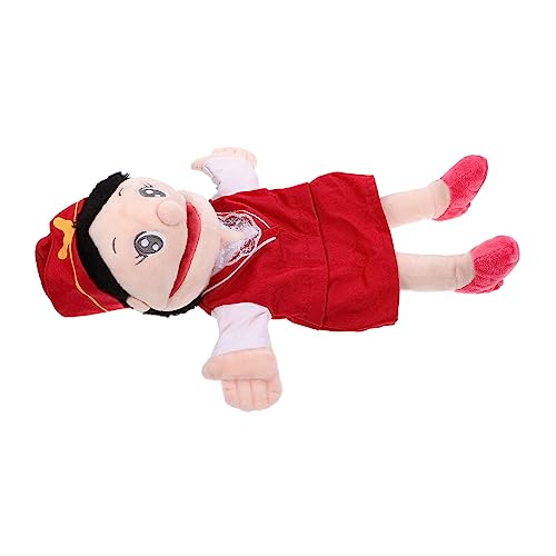 KICHOUSE Handpuppe Ausgestopftes Fingerpuppenspielzeug Fingerspielzeug Kreatives Fingerspielzeug Fingerpuppen Besetzung Figur Form Fingerpuppen Lehrstütze Pp Baumwolle Rot von KICHOUSE