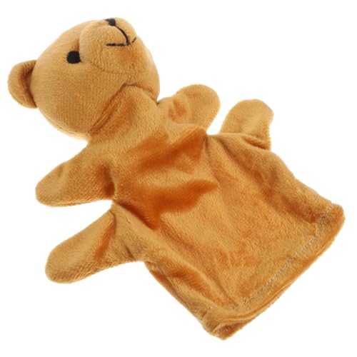 KICHOUSE Handpuppe Bär Plüsch Kuscheltier Interaktives für Junge Mädchen Monate mit Beweglichen und Kreativem Storytelling zur Frühkindlichen Entwicklung von KICHOUSE