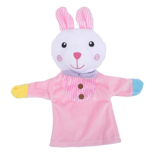 KICHOUSE Handpuppe Im Tierdesign Niedlicher Rabbit Für Geschichten Erzählen Und Rollenspiele Für Kleinkinder Fördert Kreativität Und Interaktion von KICHOUSE