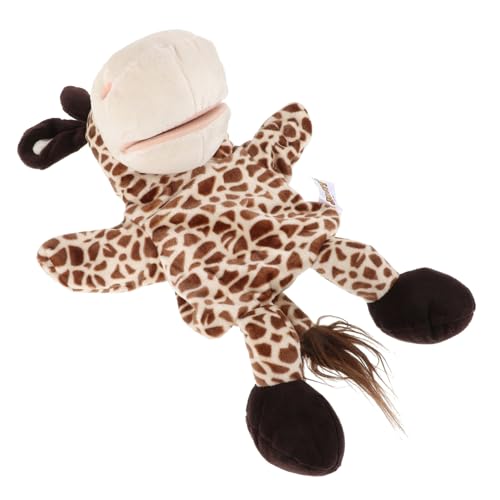 KICHOUSE Handpuppe Plüschspielzeug Mit Interaktiver Mundbewegung Niedliches REH Design Für Geschichtenerzählen Und Eltern Aktivitäten Fördert Kreativität Und Kommunikation von KICHOUSE