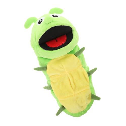 KICHOUSE Handpuppe Raupe Plüschtier Interaktive Insekten Handpuppe Aus Beweglicher Mund Für Geschichtenerzählen Für Kreativität Und Kommunikation von KICHOUSE