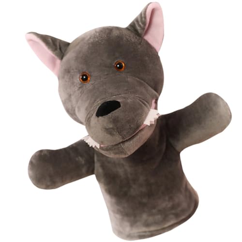KICHOUSE Handpuppe Wolf aus Plüsch Interaktive Geschichtenerzählspielzeug für Cartoon Tierpuppenspielzeug Kreativität und Kommunikation KICHOUSE Handpuppe Wolf aus Plüsch Interaktive Geschichtenerzählspielzeug für Cartoon Tierpuppenspielzeug Kreativität und Kommunikation von KICHOUSE