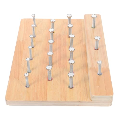 KICHOUSE Handtherapie-stecktafel: Hölzernes Handübungsbrett Für Feinmotorik Und Handflexibilität Zur Rehabilitation KICHOUSE Handtherapie-stecktafel: Hölzernes Handübungsbrett Für Feinmotorik Und Handflexibilität Zur Rehabilitation von KICHOUSE