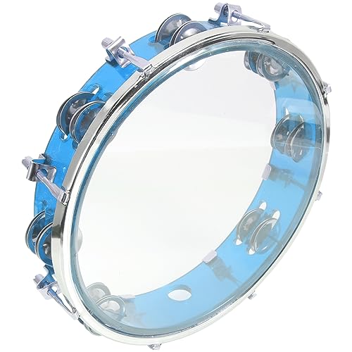 KICHOUSE Handtrommel für Einstellbares Tamburin mit Glocke Percussion Instrument für Konzerte Partys und Feste Blau KICHOUSE Handtrommel für Einstellbares Tamburin mit Glocke Percussion Instrument für Konzerte Partys und Feste Blau von KICHOUSE