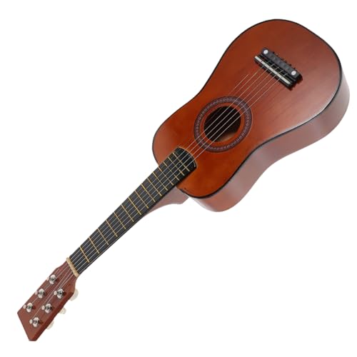 KICHOUSE Holz Gitarre Musikinstrument für Anfänger für Kleine Musikliebhaber Bequemes Design für Stundenlangen Spielspaß für Geburtstage oder Besondere von KICHOUSE