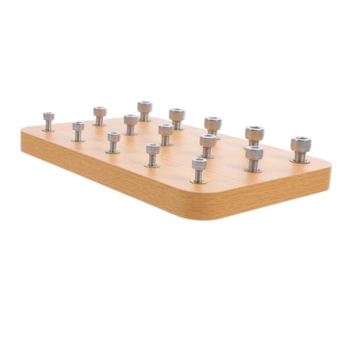 KICHOUSE Holz Pegboard für Fingerrehabilitation Einfach zu Bedienendes Fixierbrett aus Langlebigem Holz Fördert Hand Auge Koordination und Fingertraining für Schlaganfall Patienten und von KICHOUSE