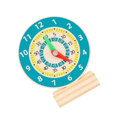 KICHOUSE Holz Zahlenuhr für Kognitive Lernhilfe mit Buntem Design Pädagogisches Holzspielzeug Denkfähigkeiten Sicheres KICHOUSE Holz Zahlenuhr für Kognitive Lernhilfe mit Buntem Design Pädagogisches Holzspielzeug Denkfähigkeiten Sicheres von KICHOUSE