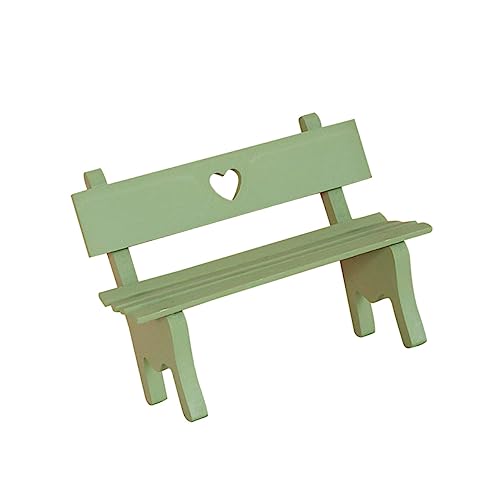 KICHOUSE Holzbank Für Garten Und Puppenhaus Dekorative Porch Chair Grün Für Feengarten Mikro Landschaft Und Foto Requisiten Holz Deko Element Für Zuhause KICHOUSE Holzbank Für Garten Und Puppenhaus Dekorative Porch Chair Grün Für Feengarten Mikro Landschaft Und Foto Requisiten Holz Deko Element Für Zuhause von KICHOUSE