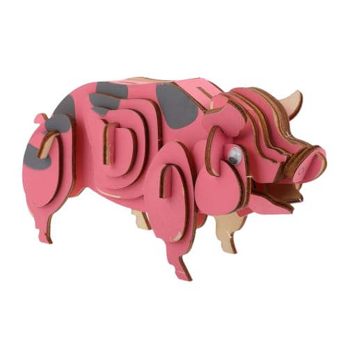KICHOUSE Holzpuzzle Welpenpuzzles Puzzle Schweinemodell Puzzle Schweinestamm Schreibtischdisplay Sammlerstücke Holzschreibtischdisplay Pädagogisches Tierpuzzle KICHOUSE Holzpuzzle Welpenpuzzles Puzzle Schweinemodell Puzzle Schweinestamm Schreibtischdisplay Sammlerstücke Holzschreibtischdisplay Pädagogisches Tierpuzzle von KICHOUSE