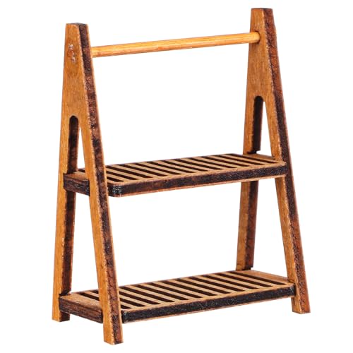KICHOUSE Holzregal Für Puppenhaus Zarter Lagiger Brotständer Dekoration Für Mini Häuser Puppenzubehör Freunde Robustes Und Verarbeitetes Design KICHOUSE Holzregal Für Puppenhaus Zarter Lagiger Brotständer Dekoration Für Mini Häuser Puppenzubehör Freunde Robustes Und Verarbeitetes Design von KICHOUSE